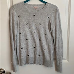 Gray Jeweled Merona Sweater